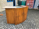 Antique English Deco Walnut Cocktail Bar