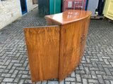 Antique English Deco Walnut Cocktail Bar