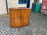 Antique English Deco Walnut Cocktail Bar