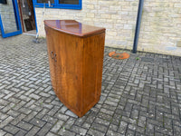 Antique English Deco Walnut Cocktail Bar