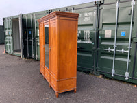 Antique English Satinwood Three Door Wardrobe