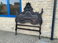 Antique French Oak Bedhead