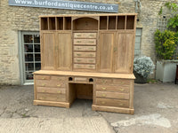 Antique English Pitch Pine Housekeeper Cupboard