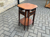 Arts and Crafts walnut side table