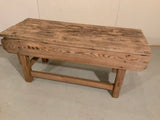 Antique English Pine Low Side Table