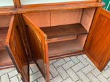 Antique English Mahogany Four Door Bookcase