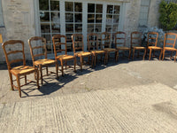 Antique French Oak Chairs -Set of Ten