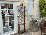Victorian Bamboo Hall Stand with Mirror