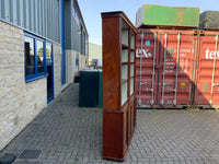 Antique English Mahogany Four Door Bookcase