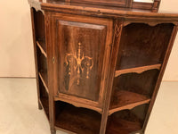 Antique Small Shaped Rosewood Inlaid Cabinet
