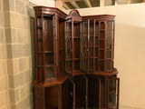 Antique English Mahogany Corner Bookcase/Cabinet by Howard and Sons