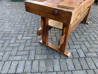 English Nineteenth Century Hardwood Work Bench