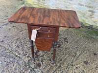 English Antique Mahogany Work Table