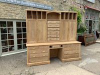 Antique English Pitch Pine Housekeeper Cupboard