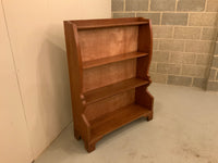 Vintage Teak Open Waterfall Bookcase