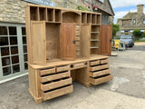 Antique English Pitch Pine Housekeeper Cupboard