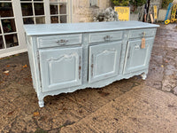 Antique French Walnut Three Door Sideboard