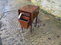 English Antique Mahogany Work Table