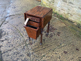 English Antique Mahogany Work Table