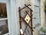 Victorian Bamboo Hall Stand with Mirror