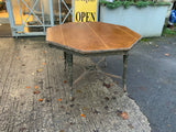 English Antique Octagonal Table with Oak Top