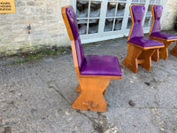 Very Stylish Vintage English Cherrywood Chairs