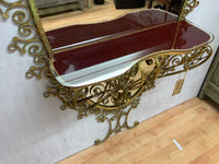 Vintage Italian Hall Console Mirror