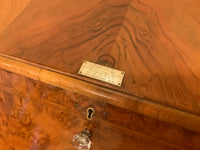 Antique English Burr Walnut Bureau