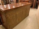 Antique English Pollard Oak Veneer Sideboard