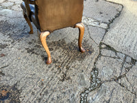 Antique English Walnut Library chair