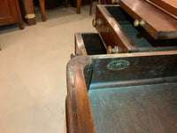 Large Antique English Mahogany Desk