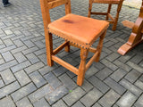 English Oak Gnome Table and Matching Set of Chairs