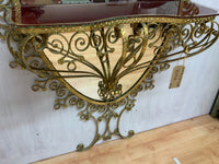 Vintage Italian Hall Console Mirror