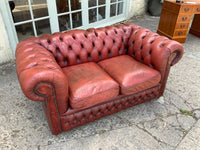 Vintage English Chesterfield Sofa