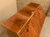 Antique English Burr Walnut Bureau