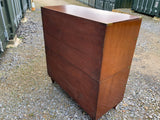 Antique Mahogany English Campaign Chest of Drawers