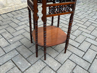 Arts and Crafts walnut side table