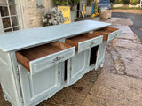 Antique French Walnut Three Door Sideboard