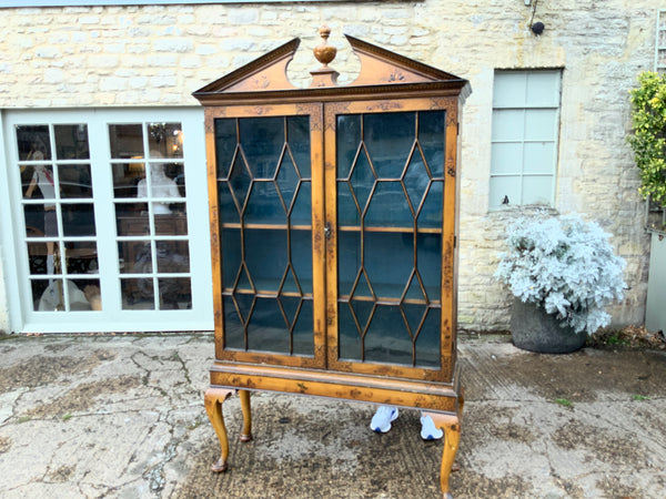 Antique English Chinoiserie Cabinet