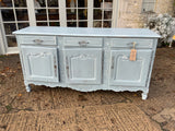 Antique French Walnut Three Door Sideboard