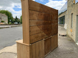 Antique English Pitch Pine Housekeeper Cupboard