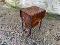 English Antique Mahogany Work Table