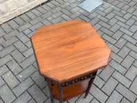 Arts and Crafts walnut side table