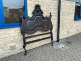 Antique French Oak Bedhead