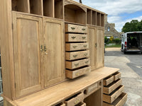 Antique English Pitch Pine Housekeeper Cupboard