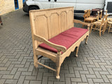 Antique English oak bench
