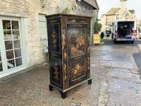 Antique English Chinoiserie Cupboard