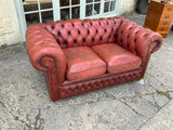 Vintage English Chesterfield Sofa