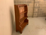 Vintage Teak Open Waterfall Bookcase