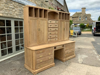 Antique English Pitch Pine Housekeeper Cupboard